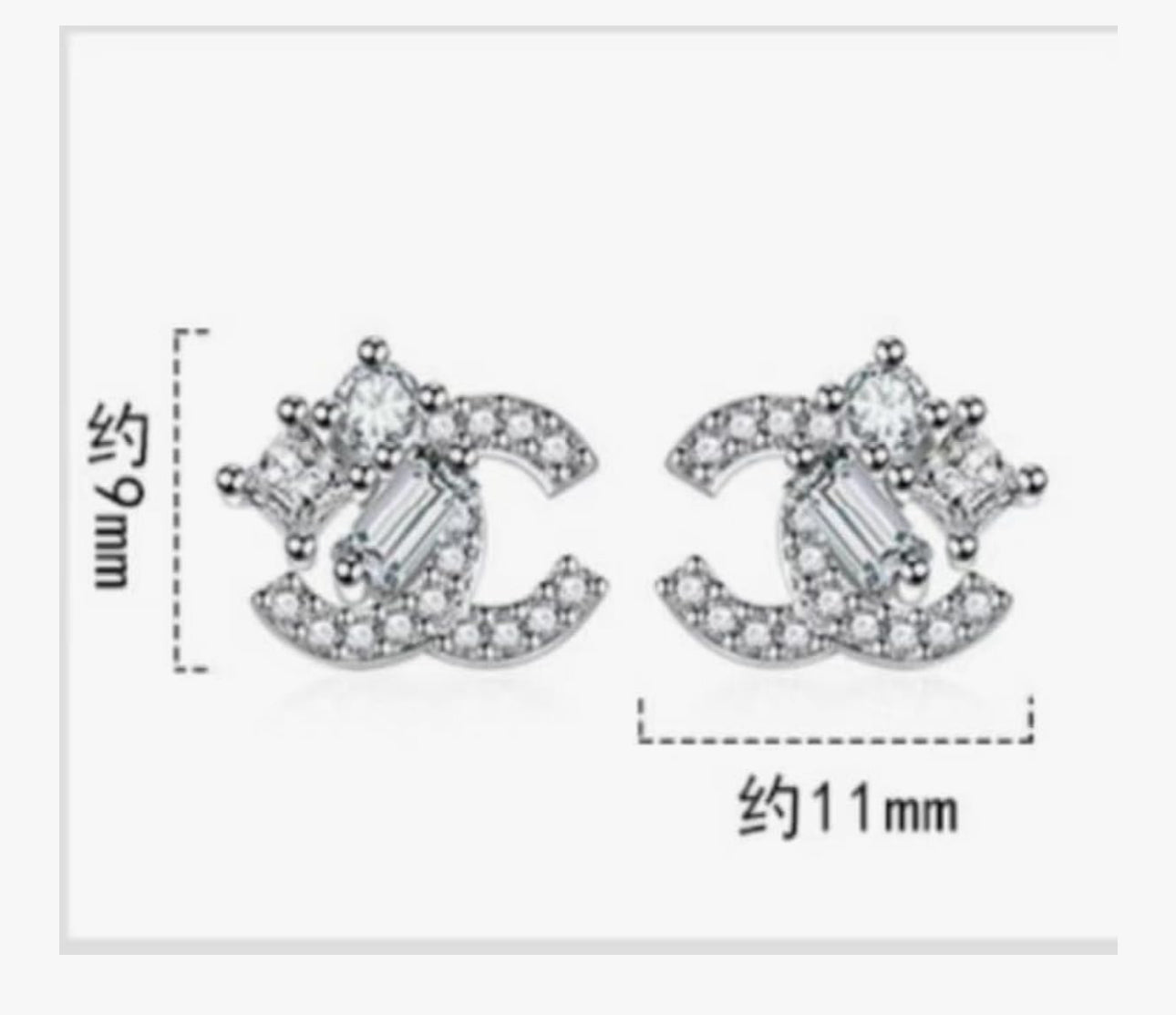 CC earrings